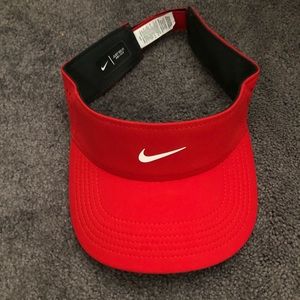 Red nike visor